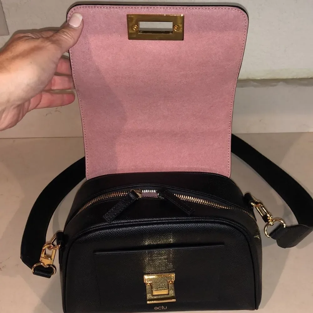 ECTU Mini PALERMO Italian Leather CrossBody - Picture 7 of 17